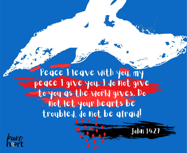 Mouse pads with Biblical Scripture in English - John 14:27