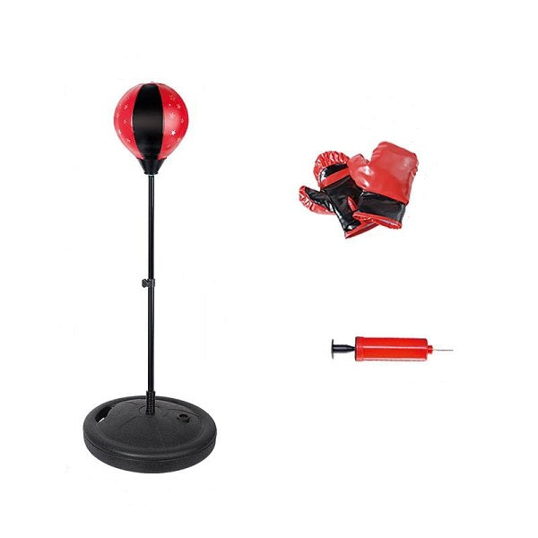 Kids Punching Bag Set Includes Adjustable Stand with Gloves Age 3- 7 years