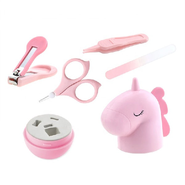 Baby Nail Grooming Set - Unicorn in pink and mint
